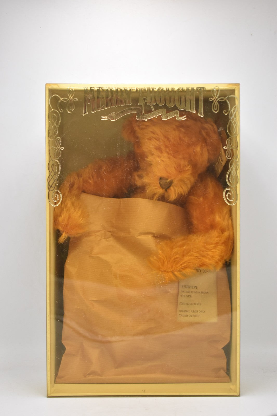 Merrythought Lost Property Mohair Teddy Bear Limited Edition