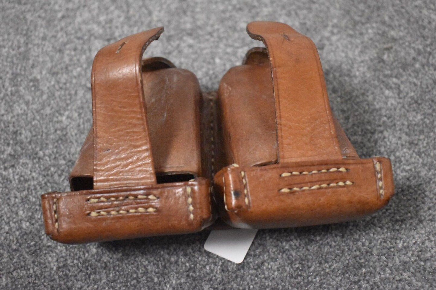 WWII German Army K98 Brown Leather Ammunition Pouch – Early War Luftwaffe