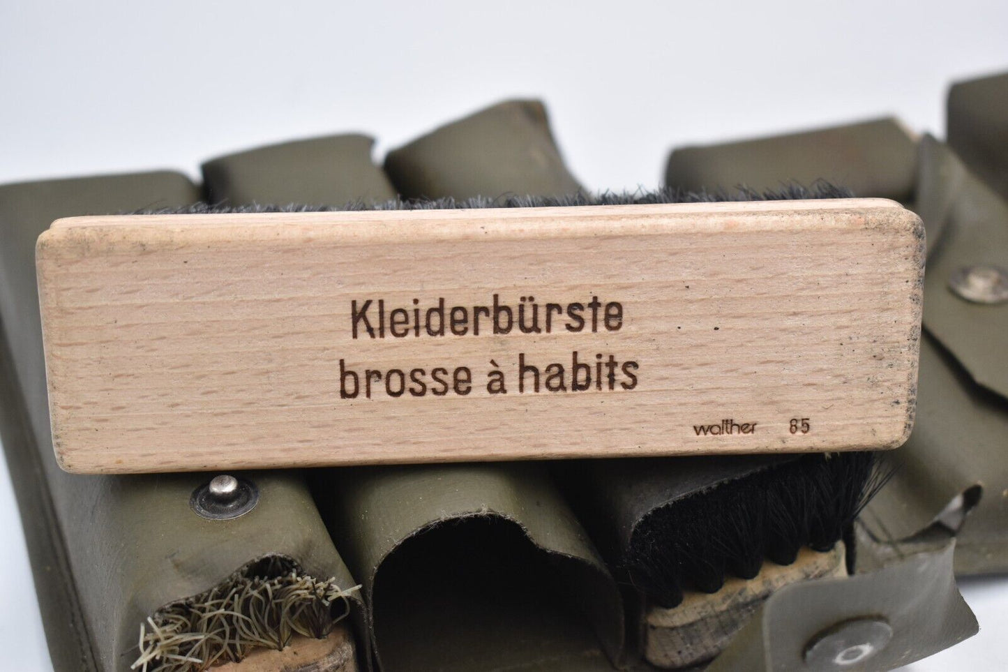 Vintage German Army Boot Care Brush Kit – Dated 1987