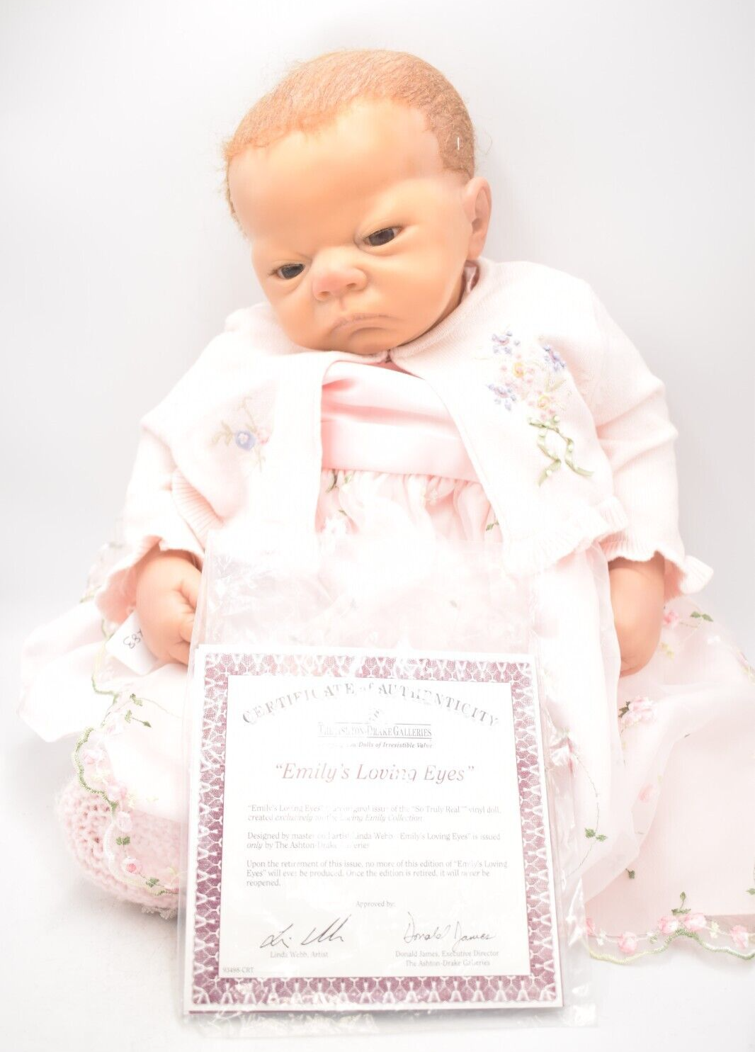 Ashton Drake Baby Emily's Loving Eyes – So Truly Real by Artist Linda Webb