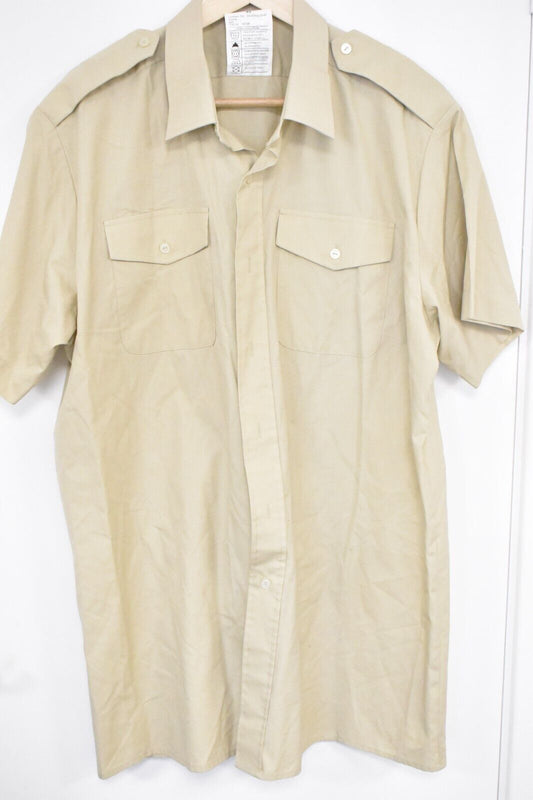 British Army Fawn Short Sleeve Shirt – Size 44" Chest