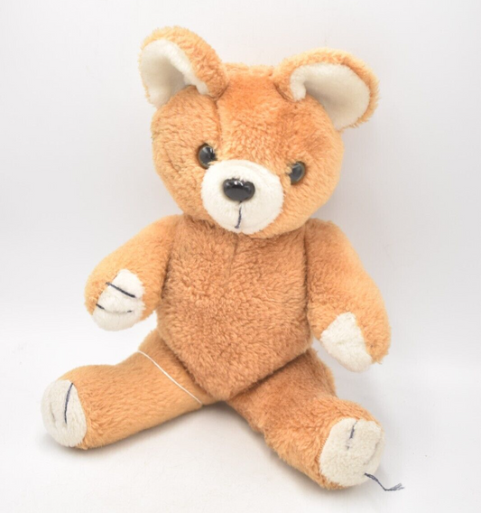 Vintage 1980's Plush Teddy Bear Soft Toy Jointed Retired