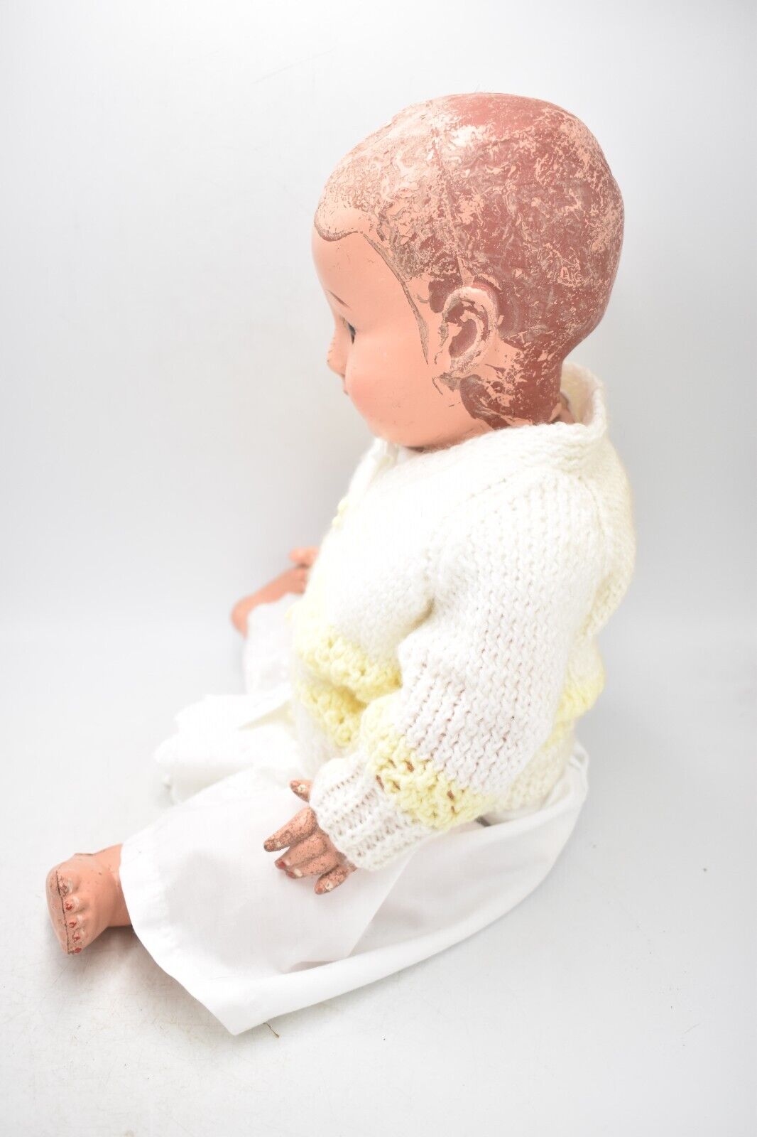 Vintage 1930s Early Composition Doll - Sleepy Eyes, 44cm