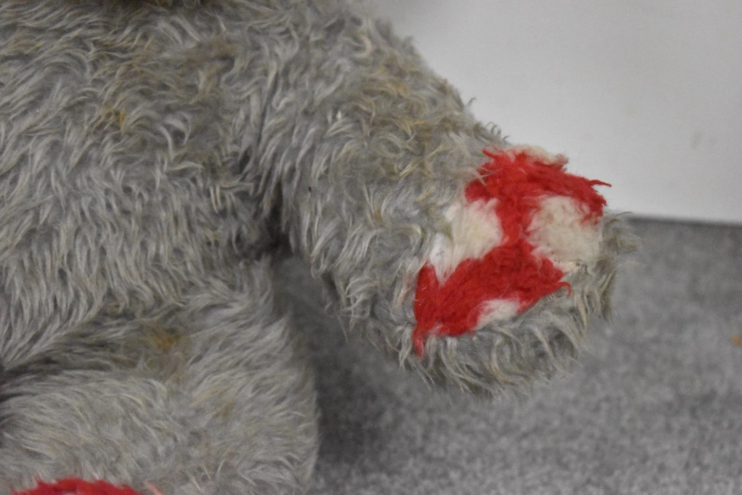 Vintage 1960s Lefray Large Plush Teddy Bear with Tongue Tagged 60cm