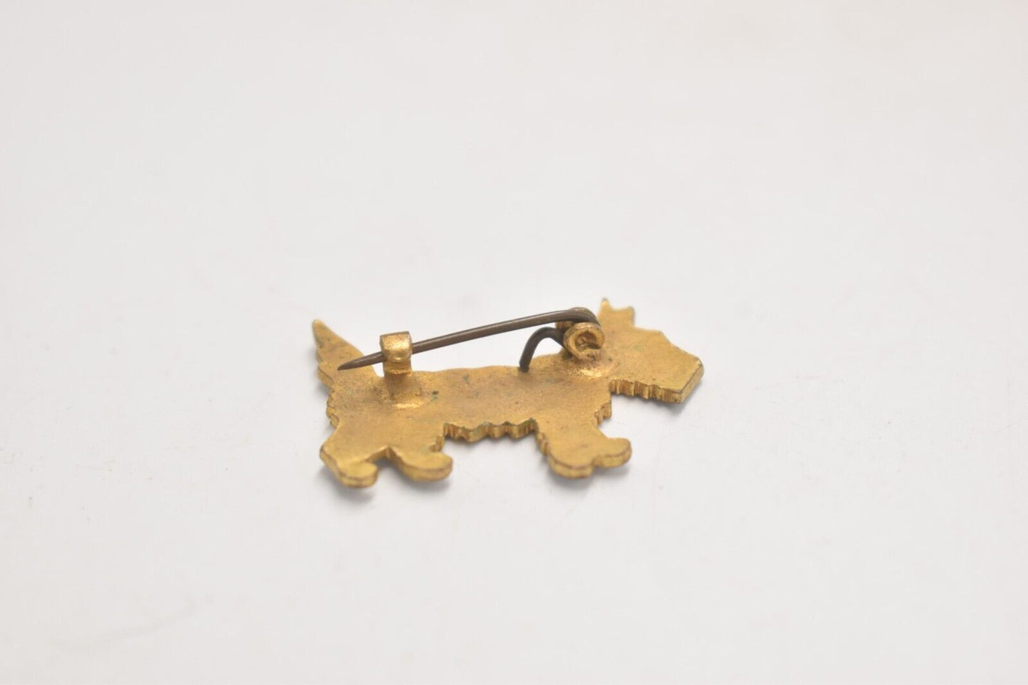 Vintage White Scottie Dog Pin Badge/Brooch