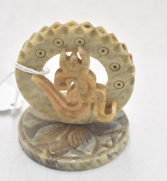 Vintage Soapstone Incense Burner Decorative