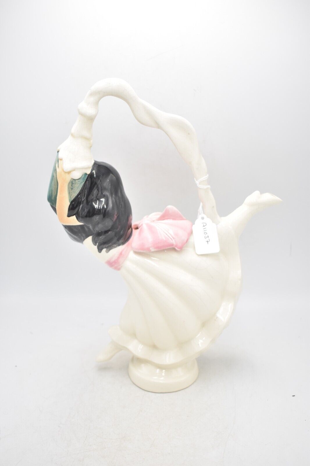 Vintage 1980s Torpor Ware Lady Popping Champagne Teapot - Decorative Collectible