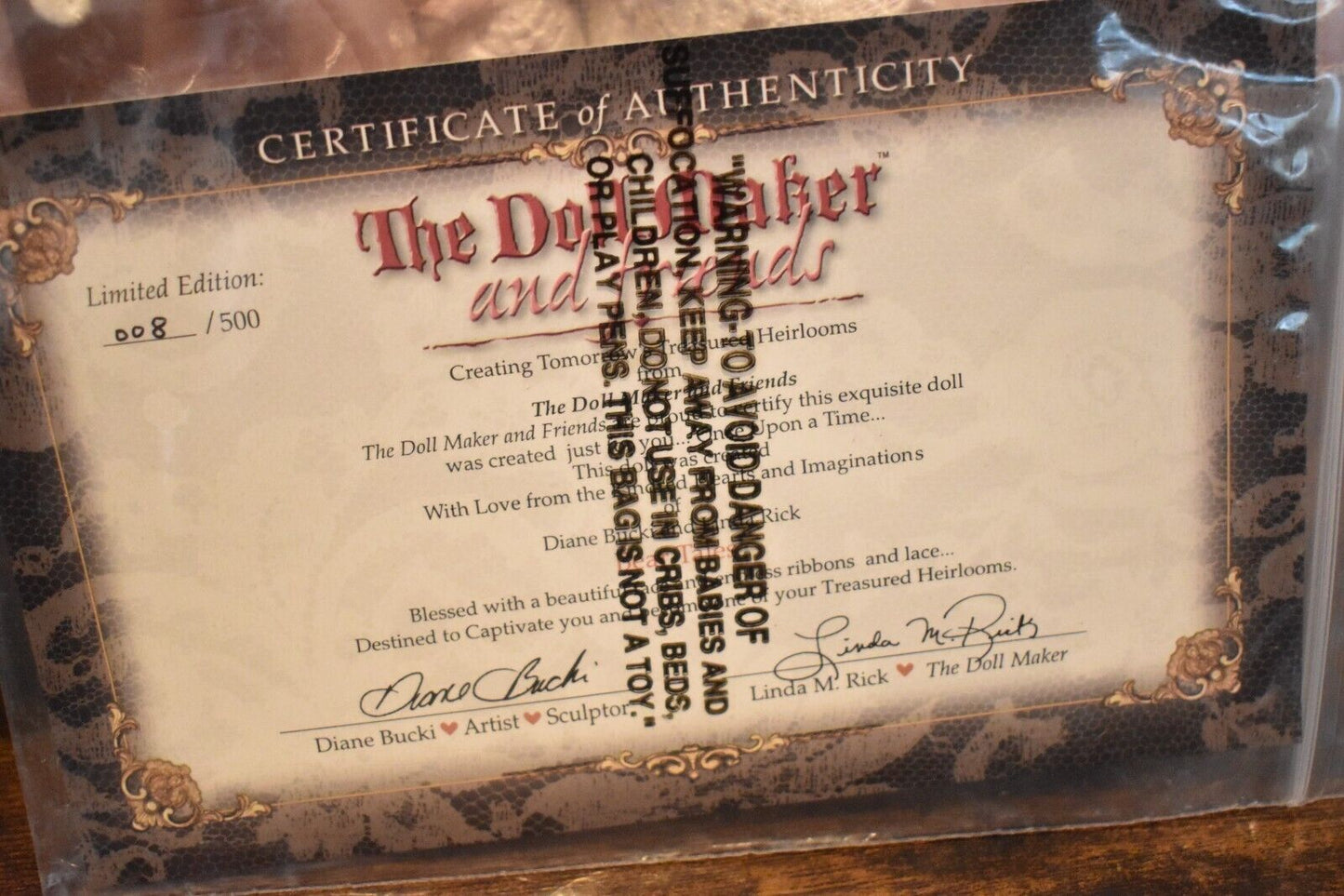 The Doll Maker & Friends Life Like Baby Girl Doll by Linda Rick – Limited Edition