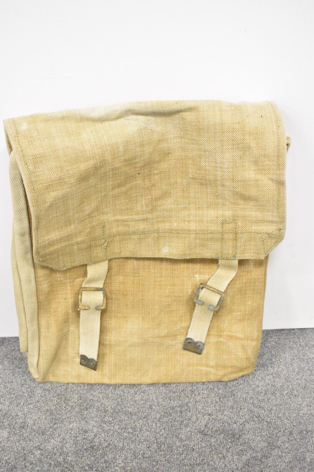 British Army WWII 1937 Pattern Haversack Large Pack Satchel Canvas Bag