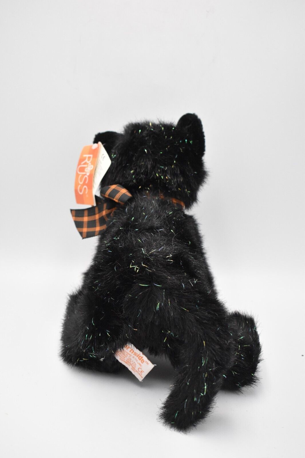 Russ Berrie Burnside Black Cat – Retired & Tagged Plush Soft Toy