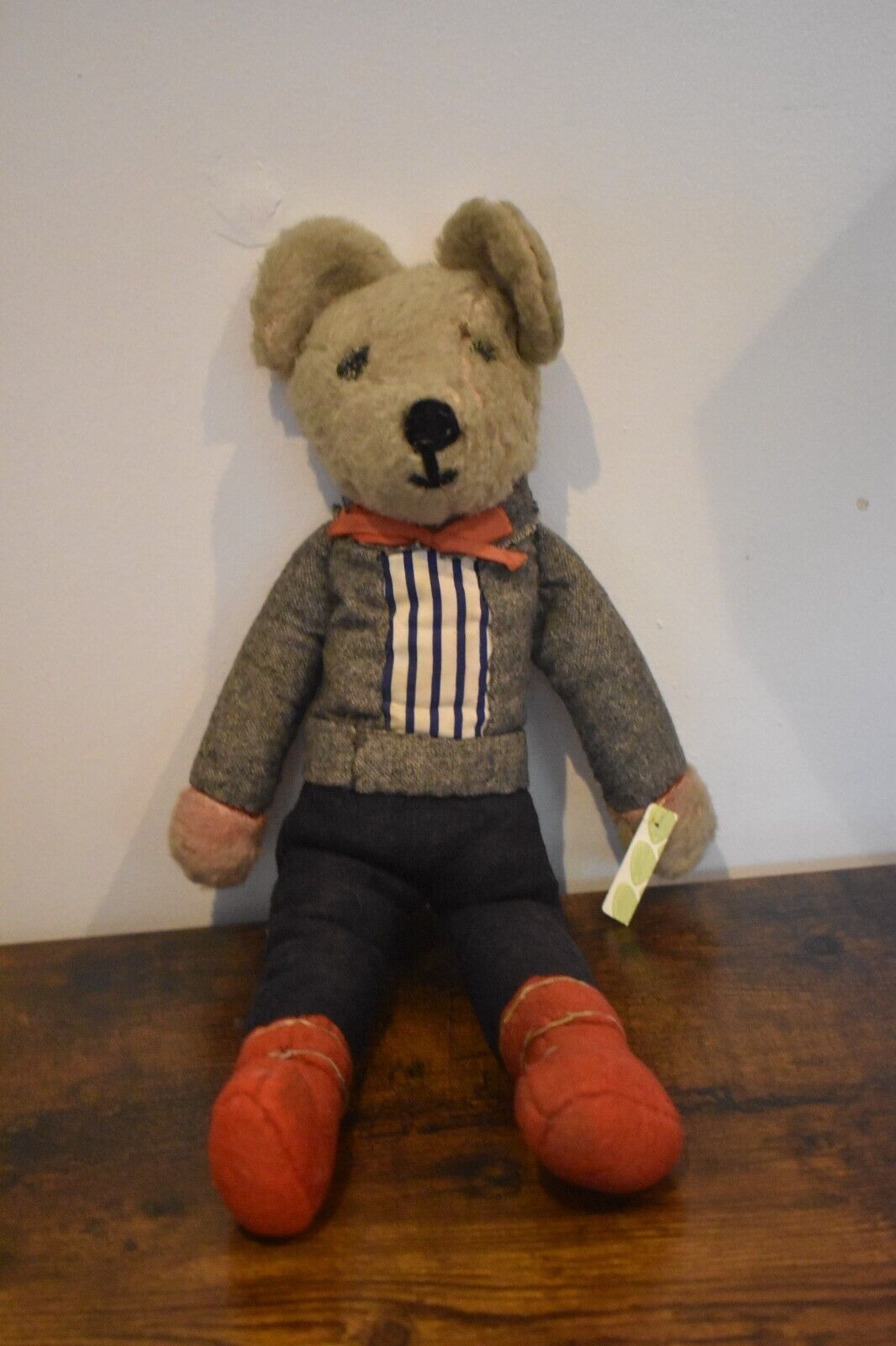 Vintage 1960's Hanz Wool Teddy Bear Plush Soft Toy - Retired