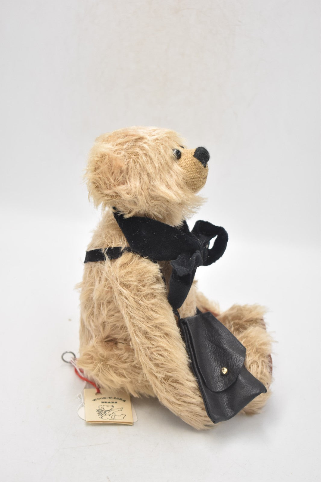 Wood U Like “Ambrose” Yes/No Bear – OOAK Artist Teddy Bear by Richard & Lisa Gun
