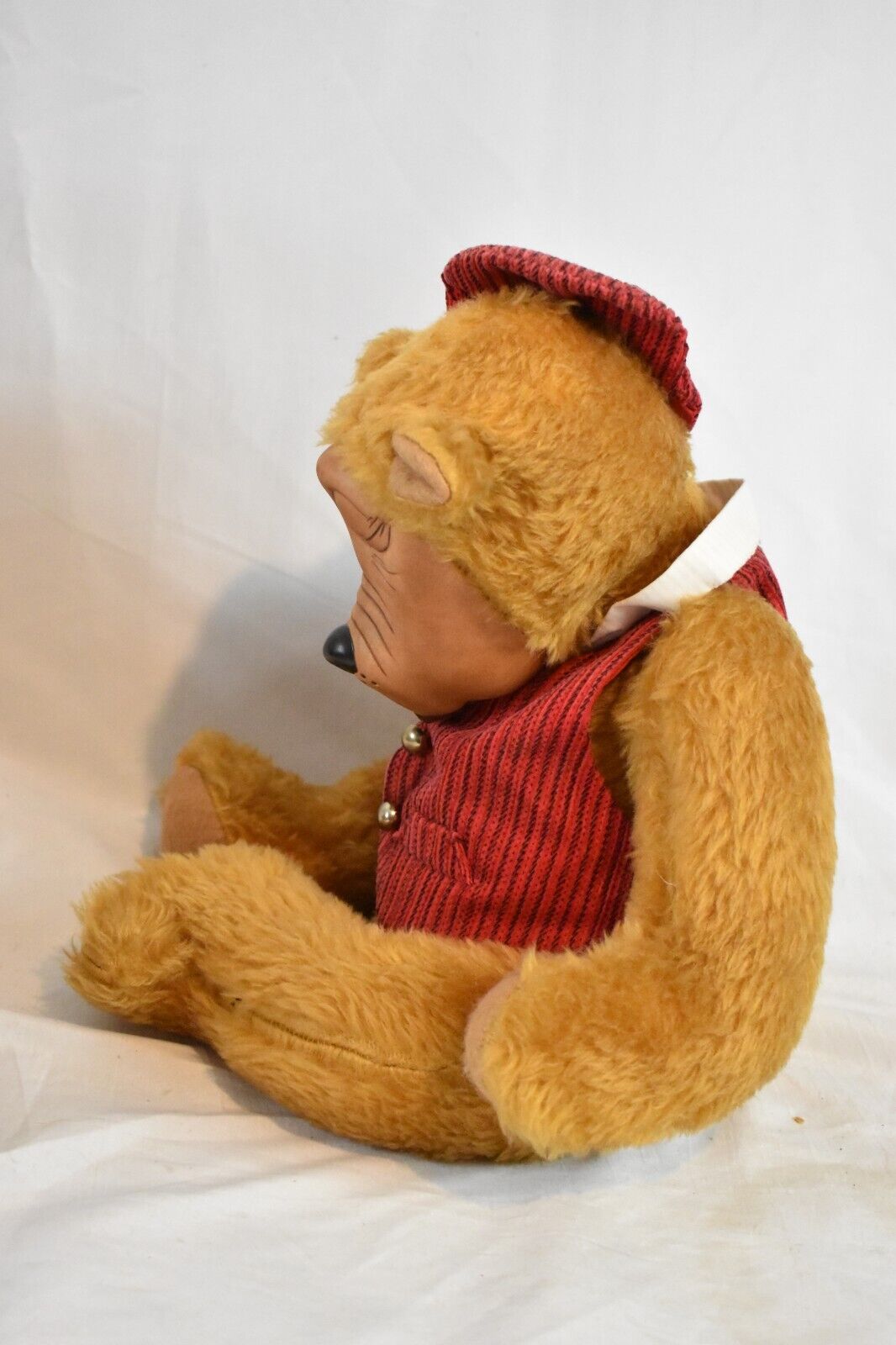 Vintage Georgette Zlomke Style Ceramic Face Artist Teddy Bear – Fully Jointed
