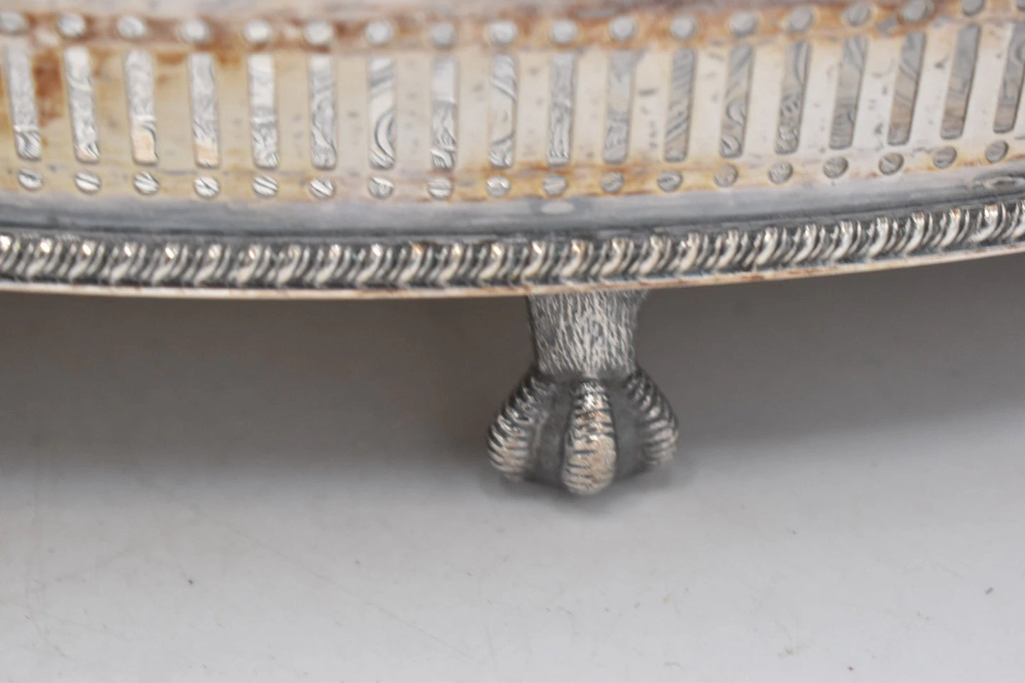 Antique Sheffield England Silver Plated on Copper Butler’s Serving Tray Cocktail