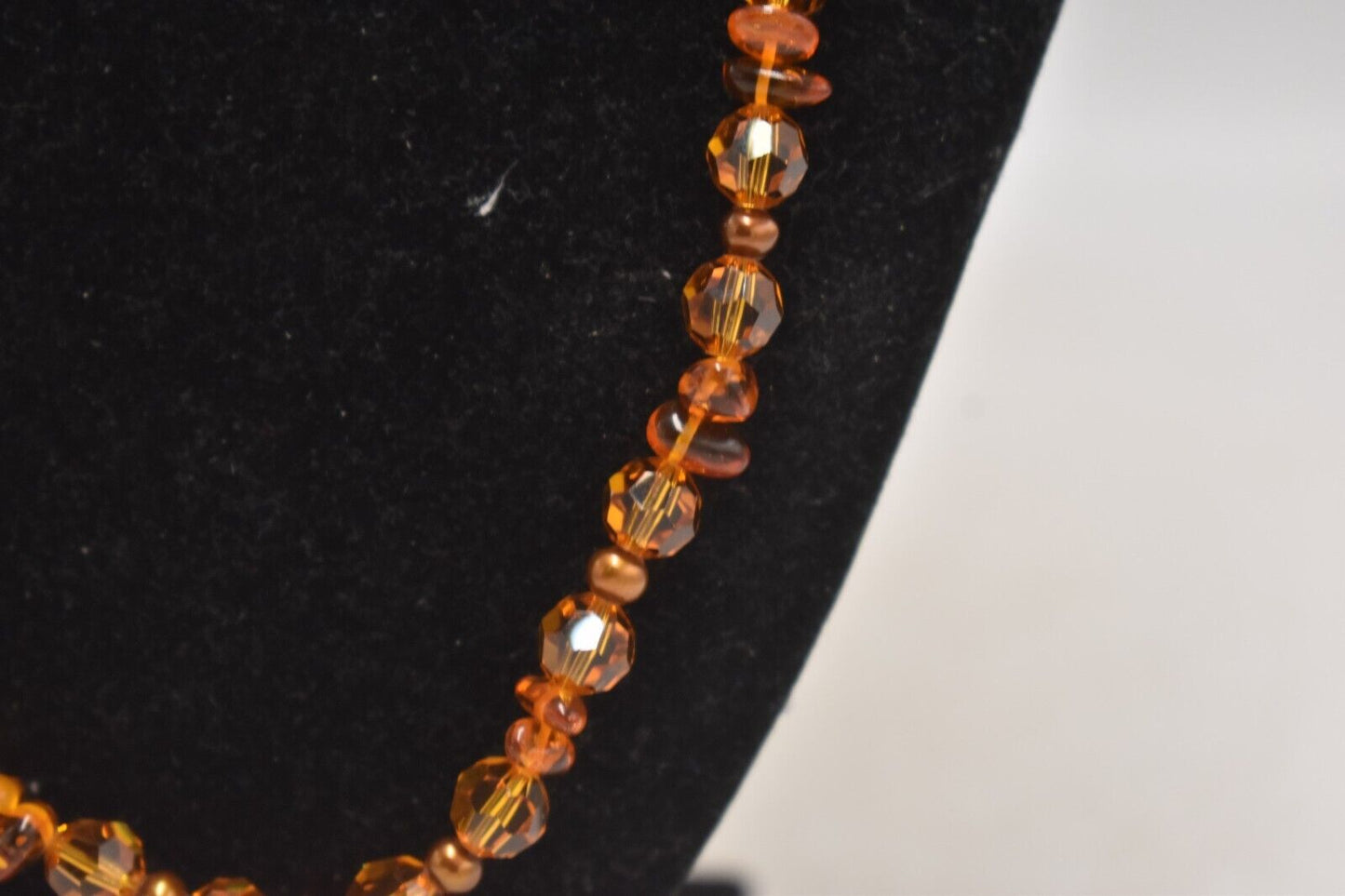 Vintage 925 Sterling Silver & Beaded Baltic Amber Necklace – 56.5cm, 31.9g