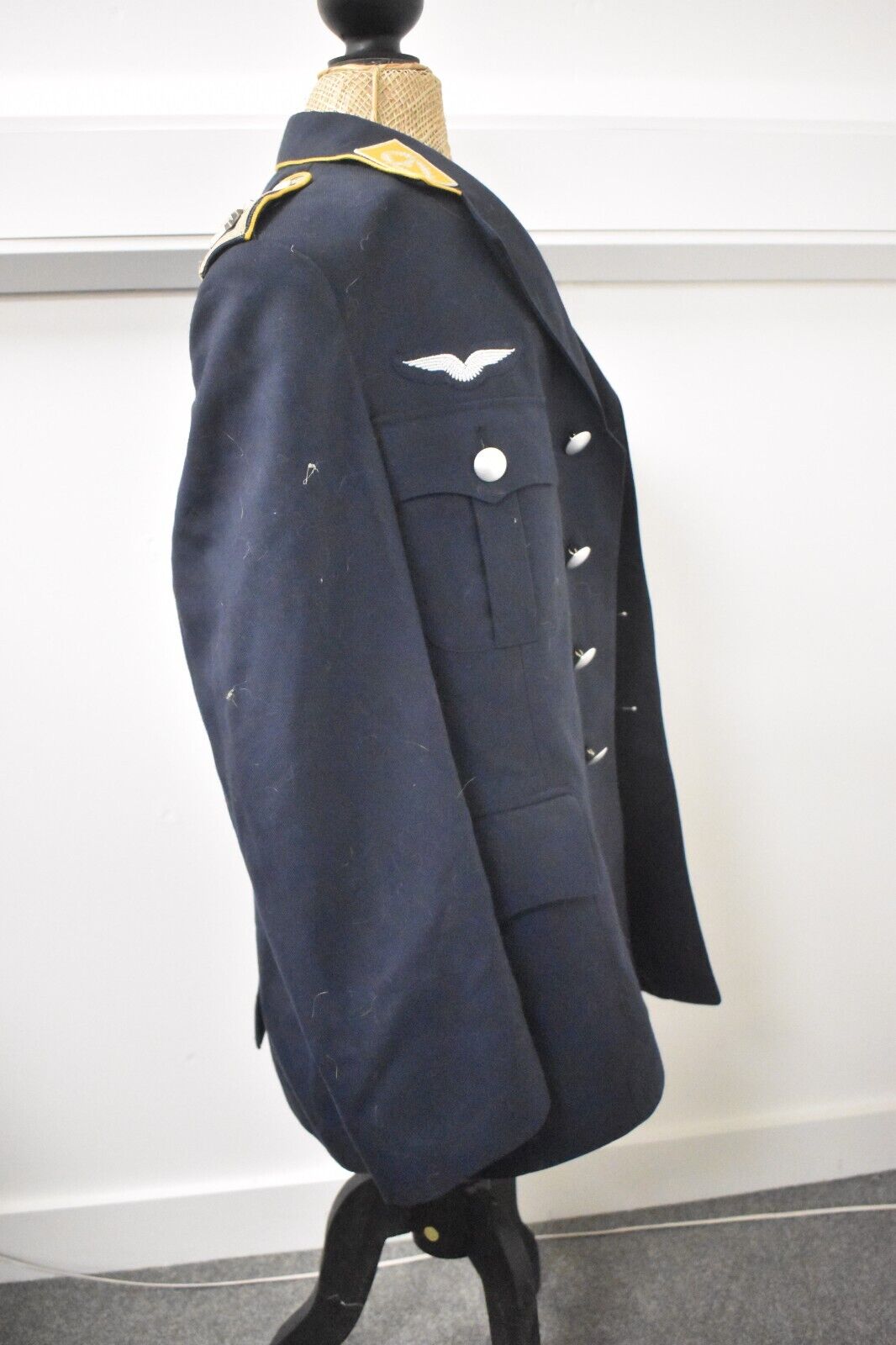 West German Air Force Luftwaffe Unteroffizier Blue Dress Jacket Tunic – Size 38"