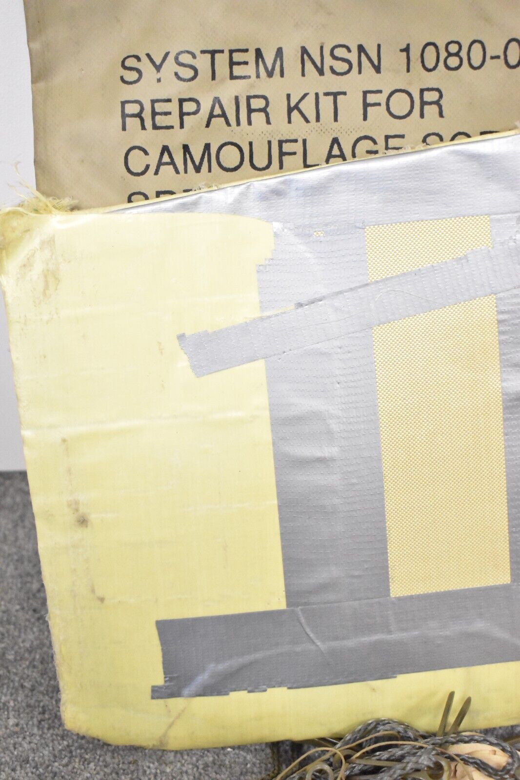British Army Repair Kit for Camouflage Screening System Desert Radar Scattering