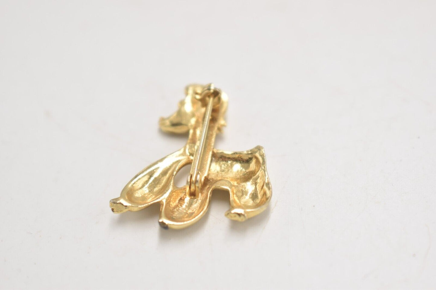 Vintage Gold Tone Poodle Dog Brooch – Costume Jewellery