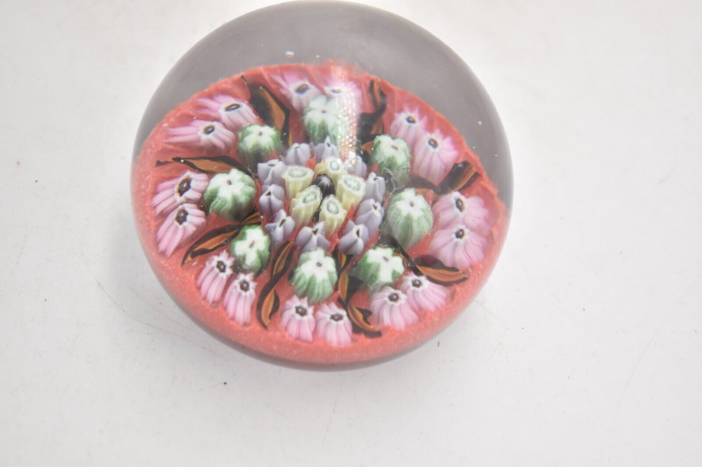Vintage Vasart Millefiori and Radial Twist Canes Paperweight – Art Glass