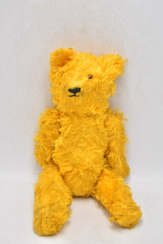 1950s Post-War Silk Plush Vintage Teddy Bear Rod Jointed 30cm