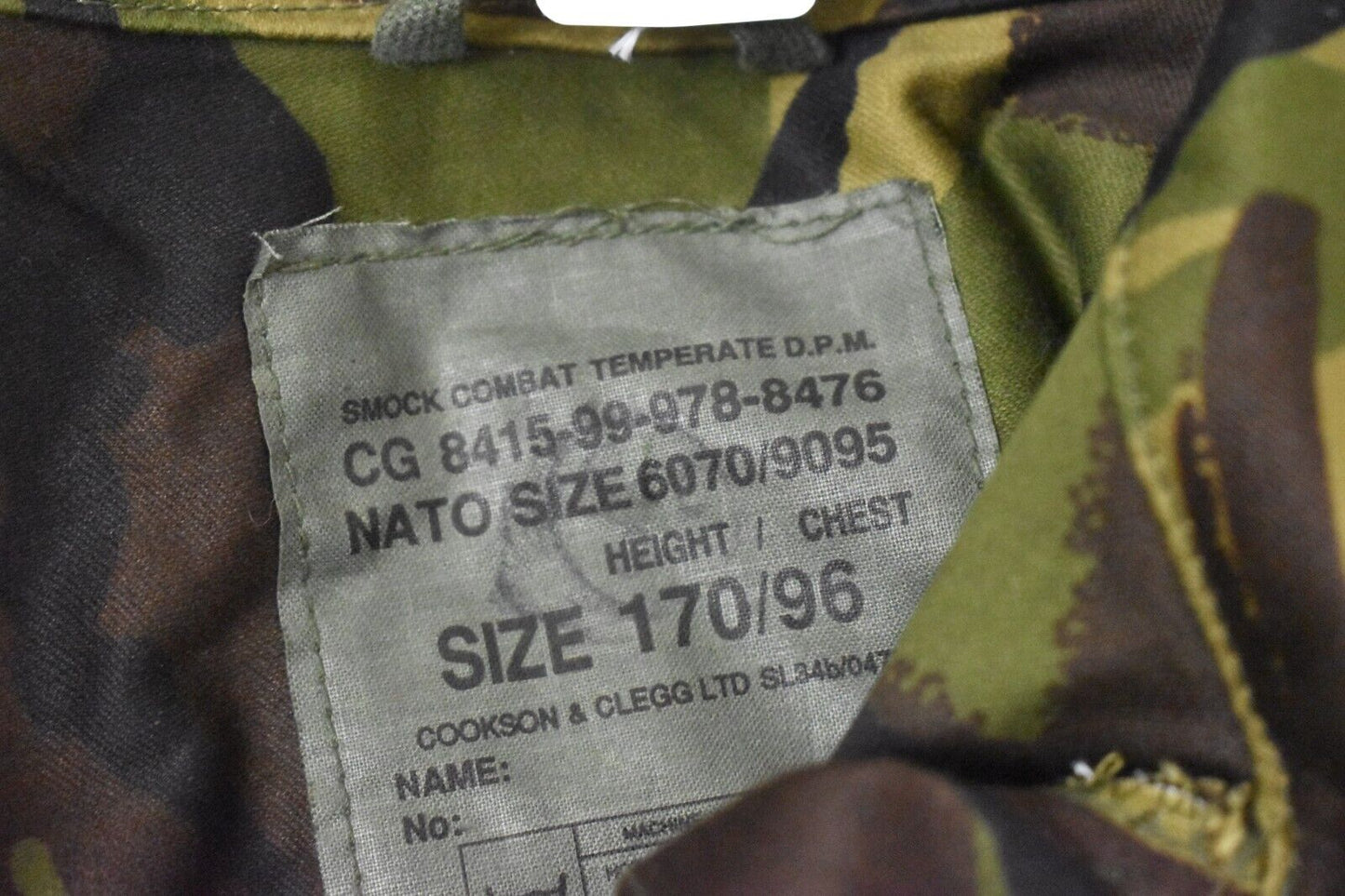 British Army 94 Pattern Temperate Combat Jacket Smock 170/96
