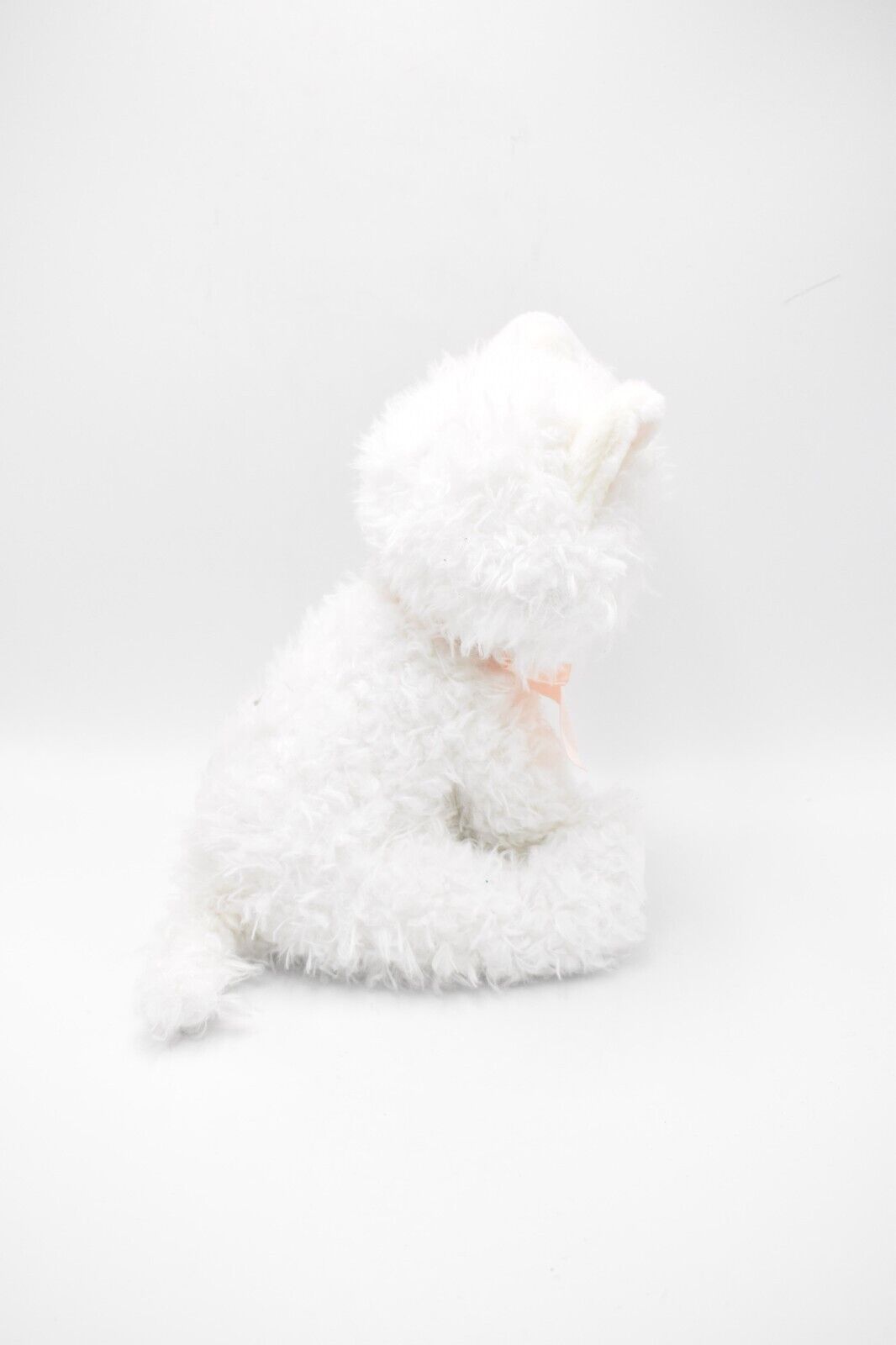 Russ Berrie Fuffi White Cat Teddy Bear Retired Tagged Soft Plush Toy