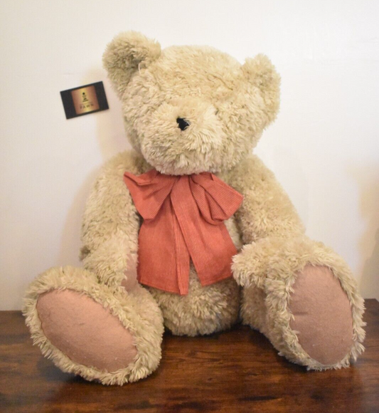 Boyds Harlan Large Cream Teddy Bear – Plush Soft Toy – Retired & Tagged