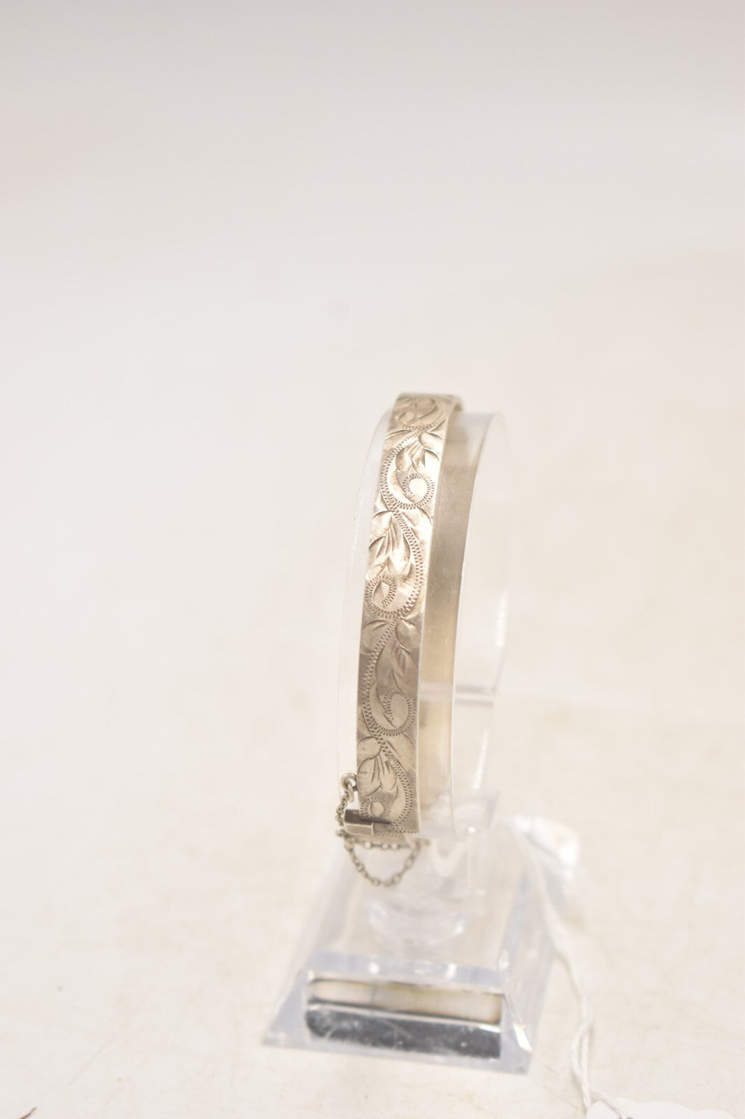 Vintage Sterling Silver 925 Hinged Bangle Bracelet – B Ltd – Birmingham 1983