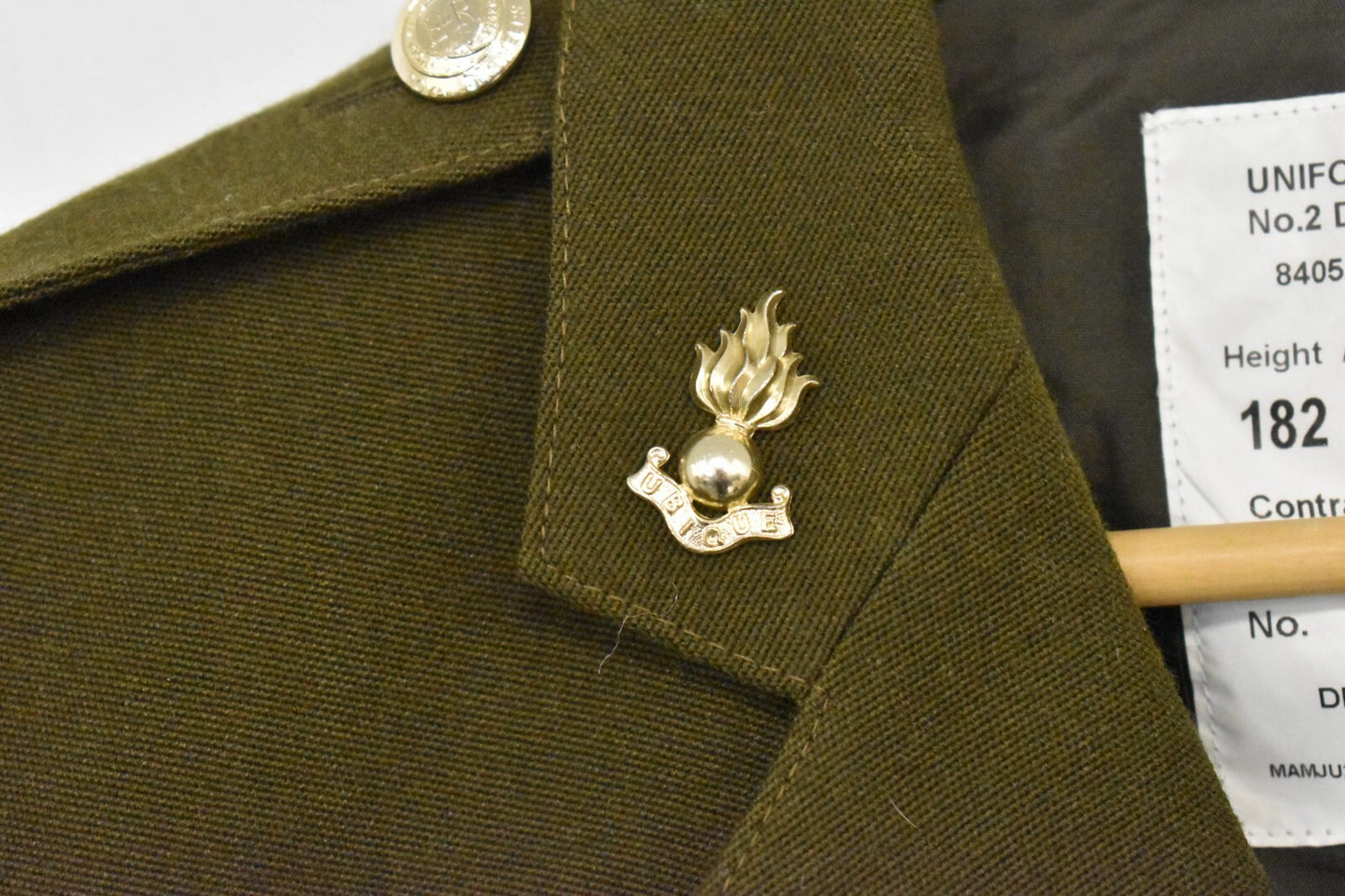 British Army Royal Engineers No. 2 Uniform Dress Jacket Size 182/108/92