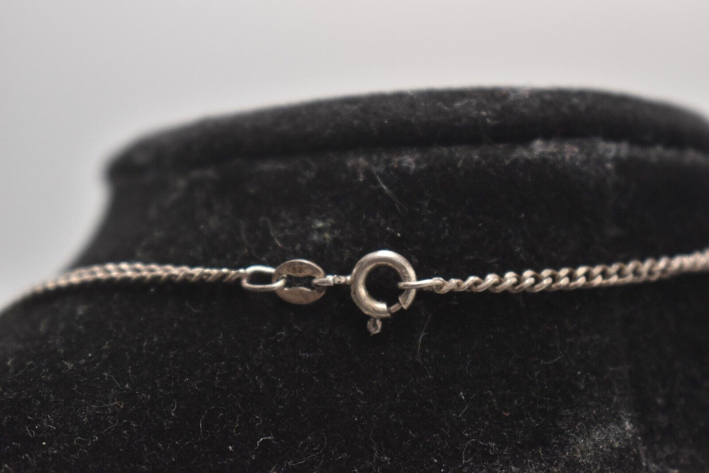 Vintage Sterling Silver 925 Curb Chain Necklace – 46cm