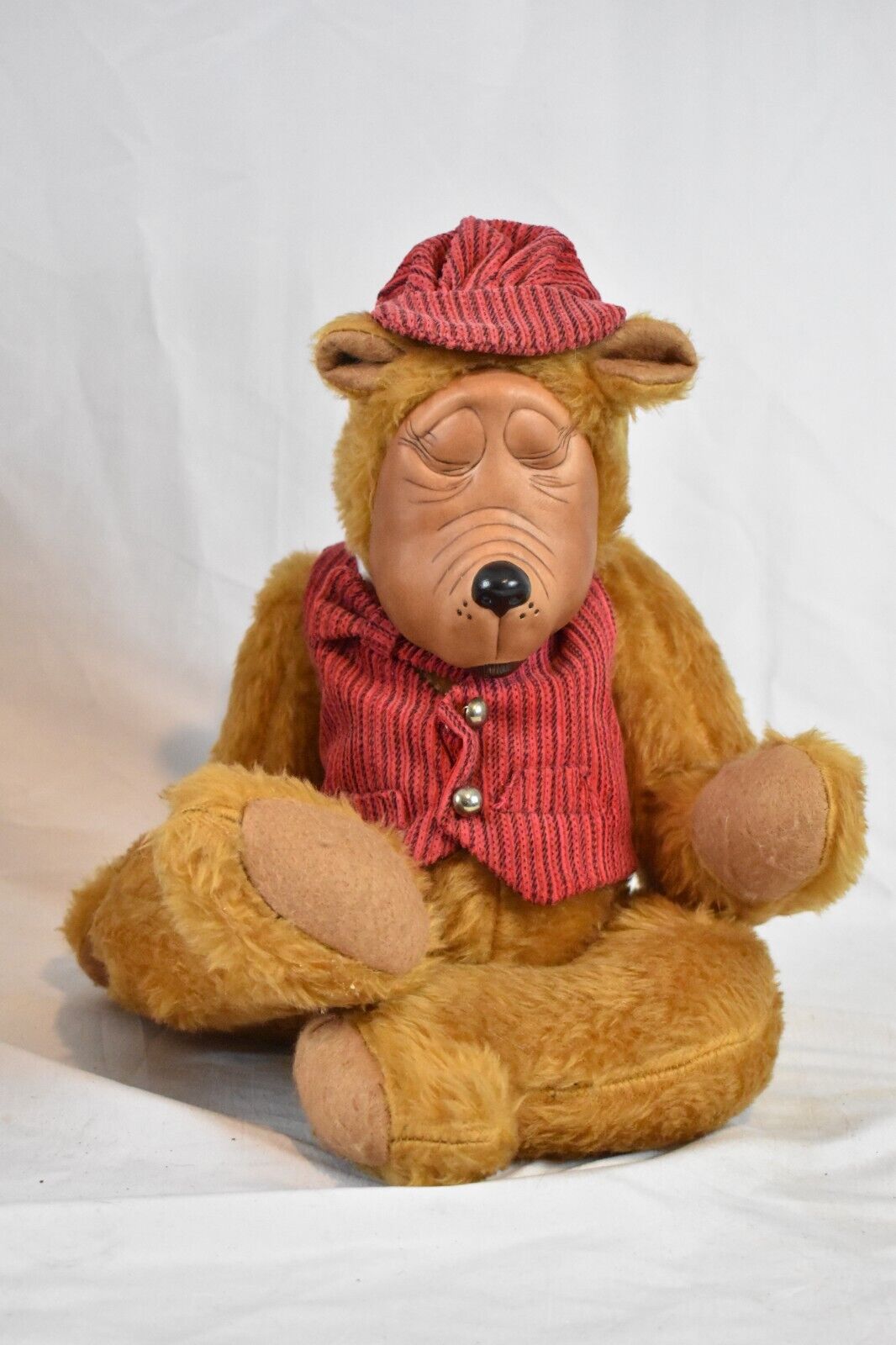 Vintage Georgette Zlomke Style Ceramic Face Artist Teddy Bear – Fully Jointed