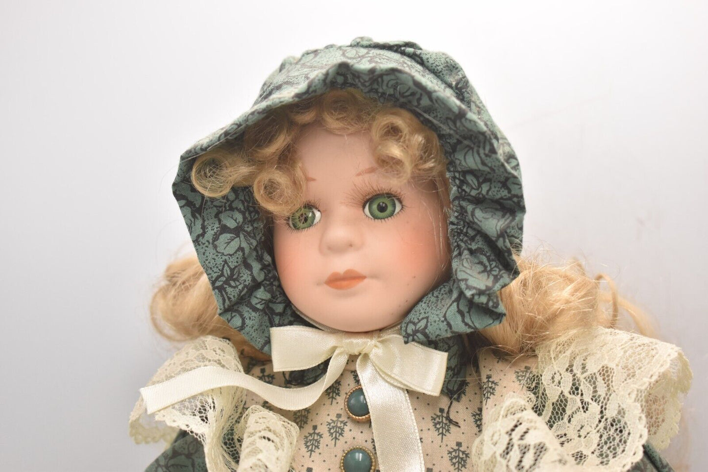 Vintage Regency Fine Arts Polly Put the Kettle On Porcelain Doll Retired Tagged