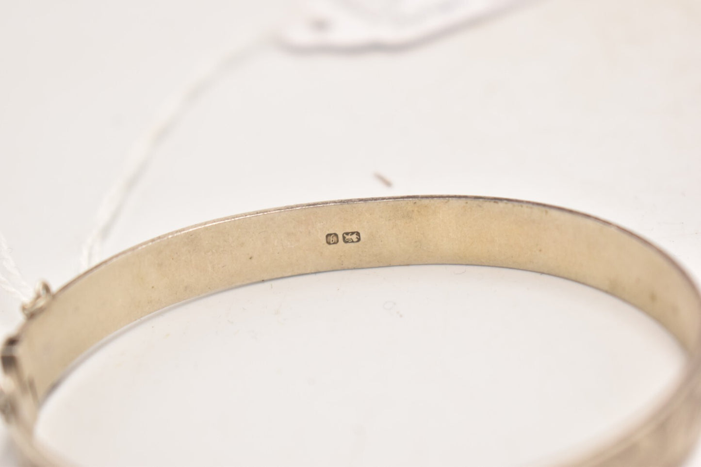 Vintage Sterling Silver 925 Hinged Bangle Bracelet – B Ltd – Birmingham 1983