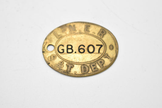 Railway Pay Check Token GB 607 LNER S&T Department