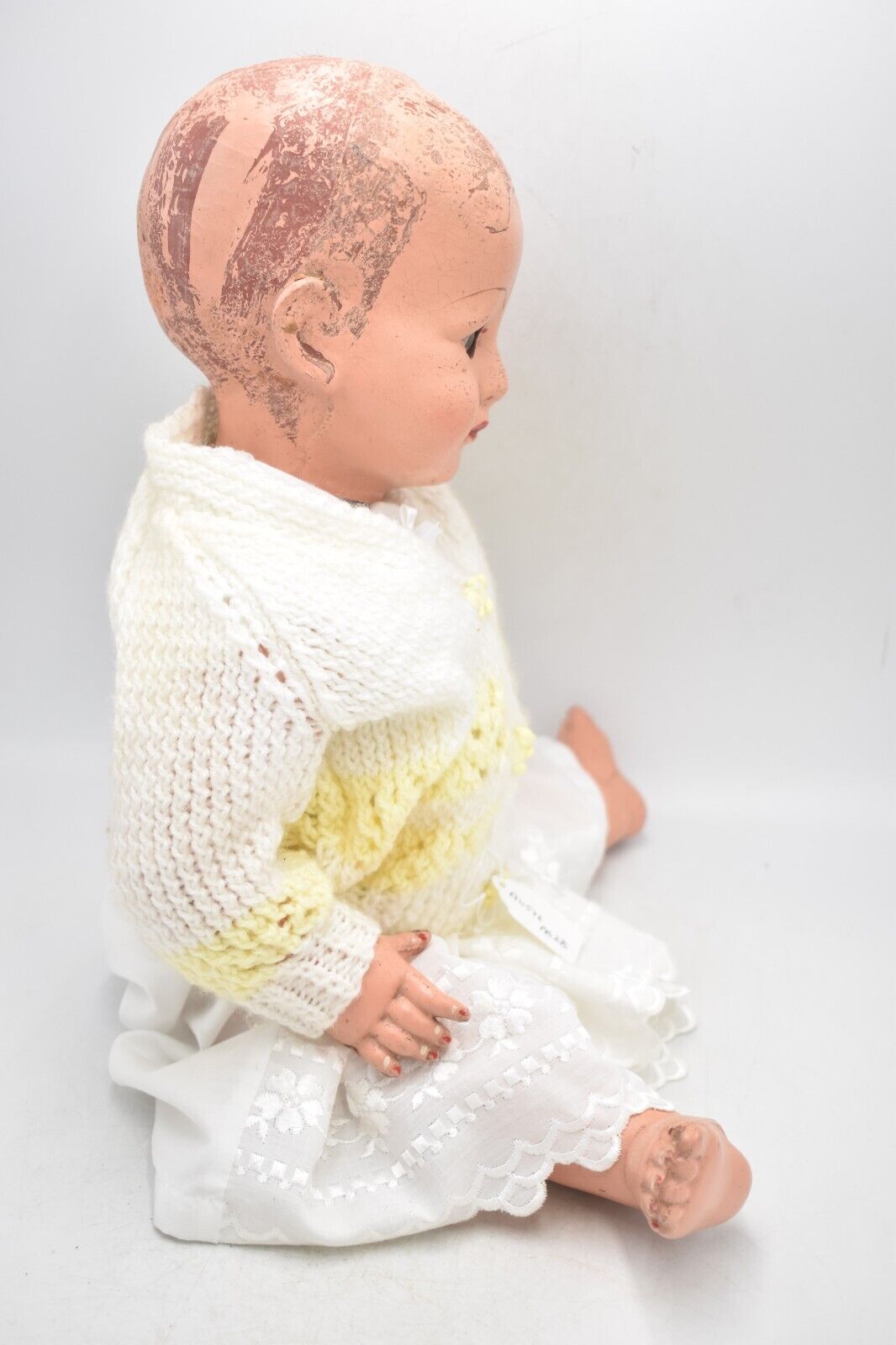 Vintage 1930s Early Composition Doll - Sleepy Eyes, 44cm