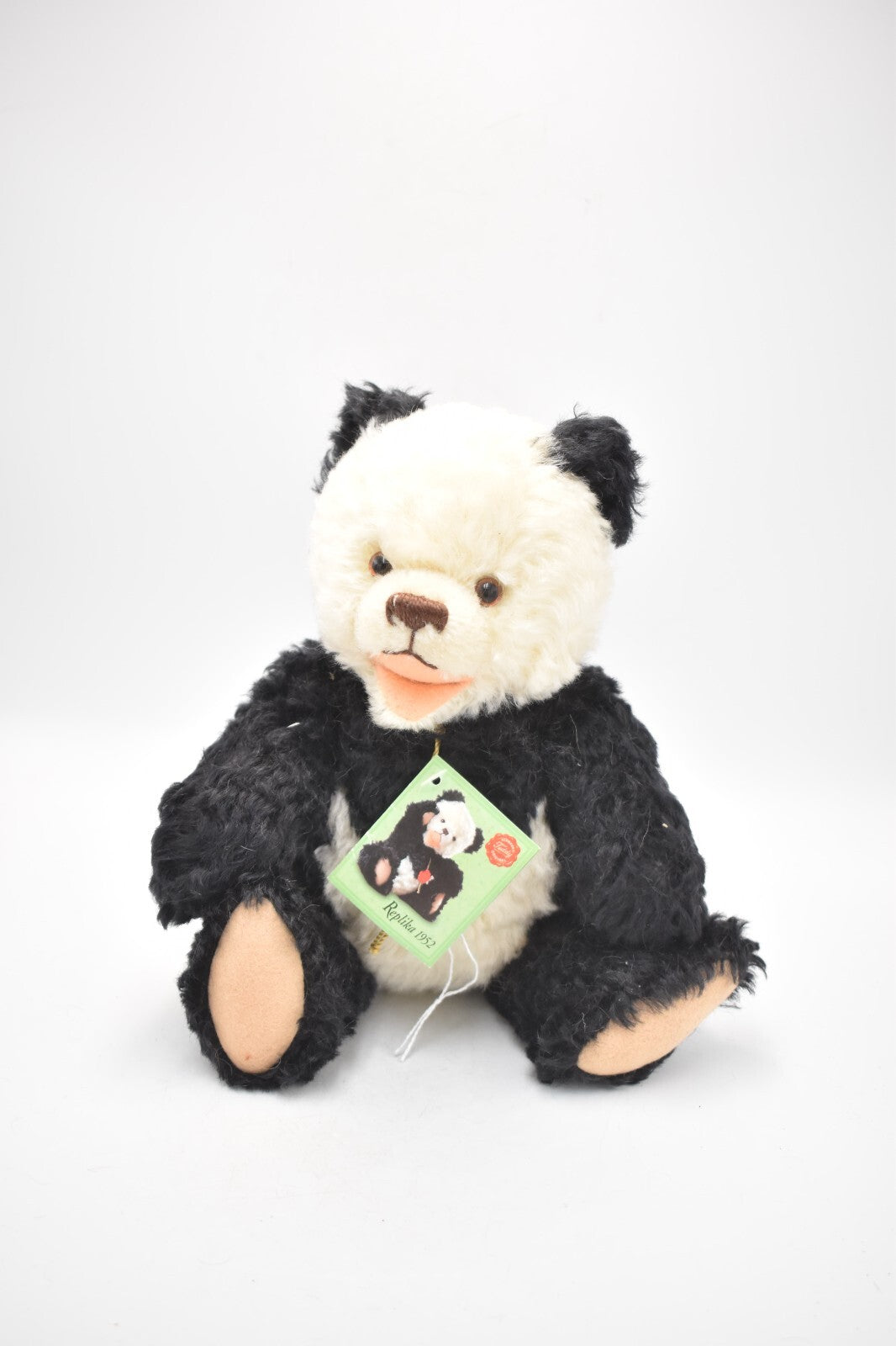 Hermann Replica 1952 Panda Teddy Bear – Retired & Tagged, Mohair