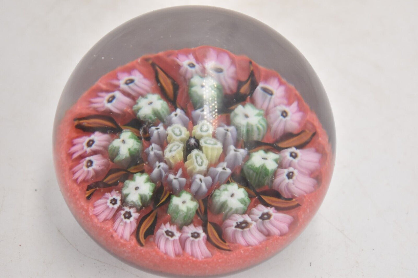 Vintage Vasart Millefiori and Radial Twist Canes Paperweight – Art Glass