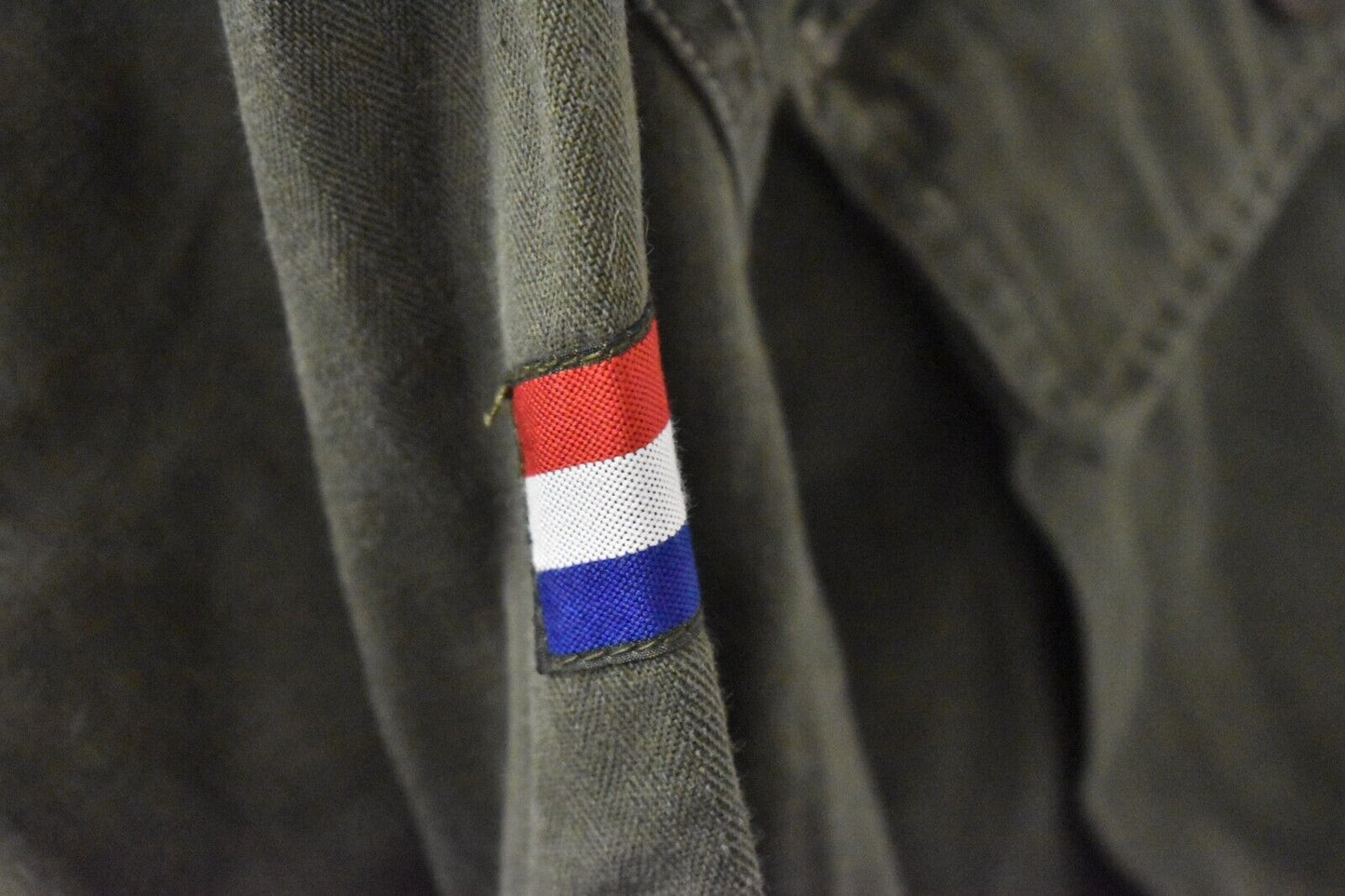 Vintage 1959 Dutch Army Fatigue Utility Shirt – Chest 38" – Authentic Military