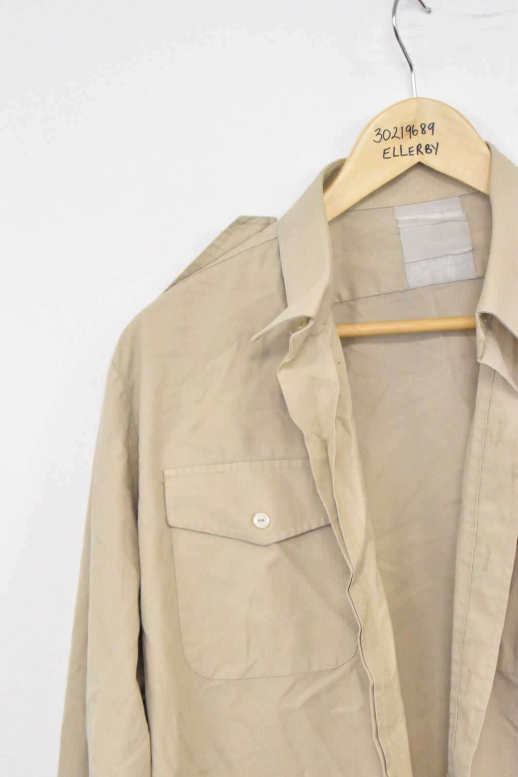 British Army No.2 Fawn Dress Parade Shirt Chest 46" Military Uniform