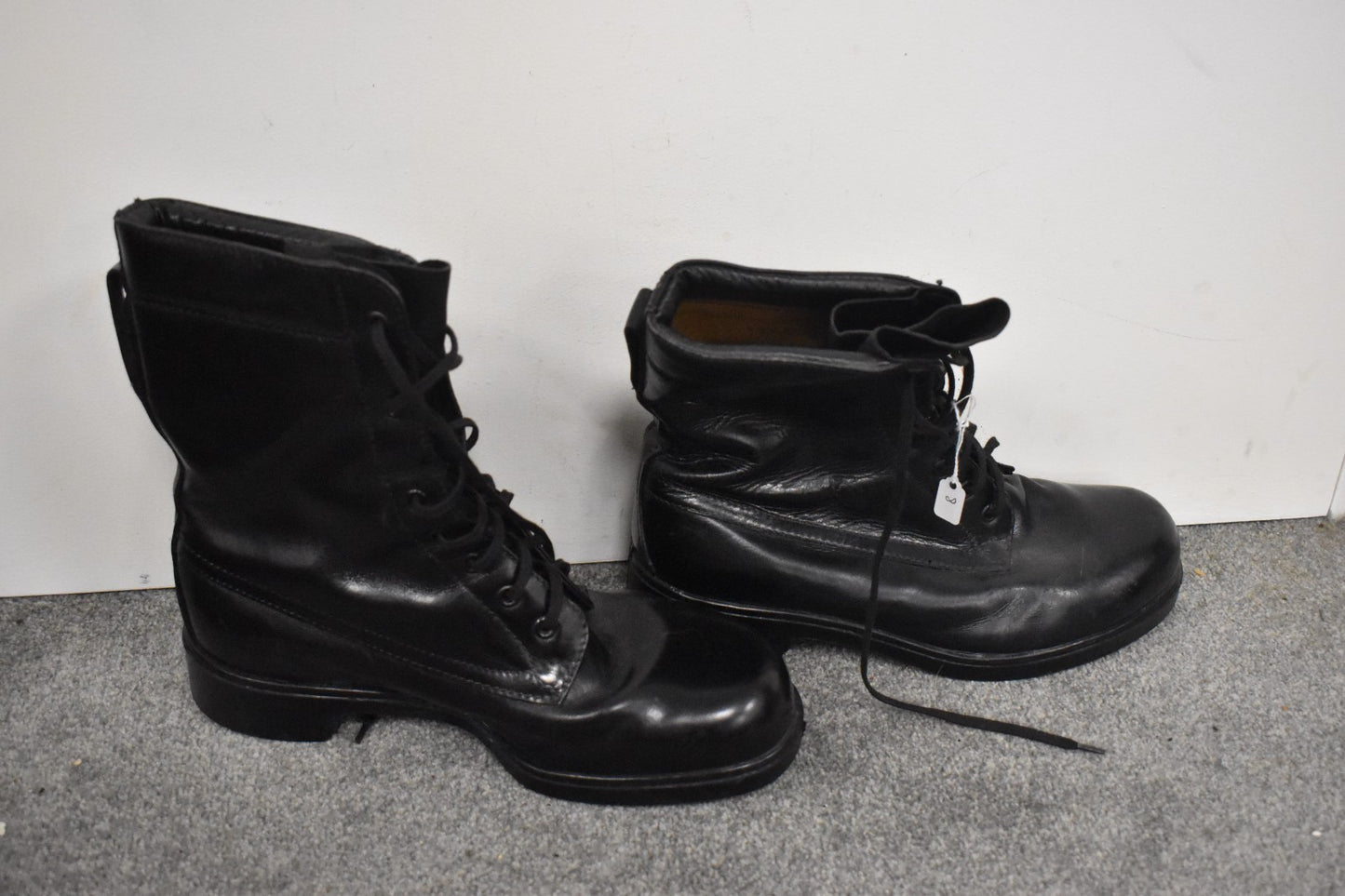 British Army Black High Leg Leather Combat Boots – Size UK 7 / EU 41