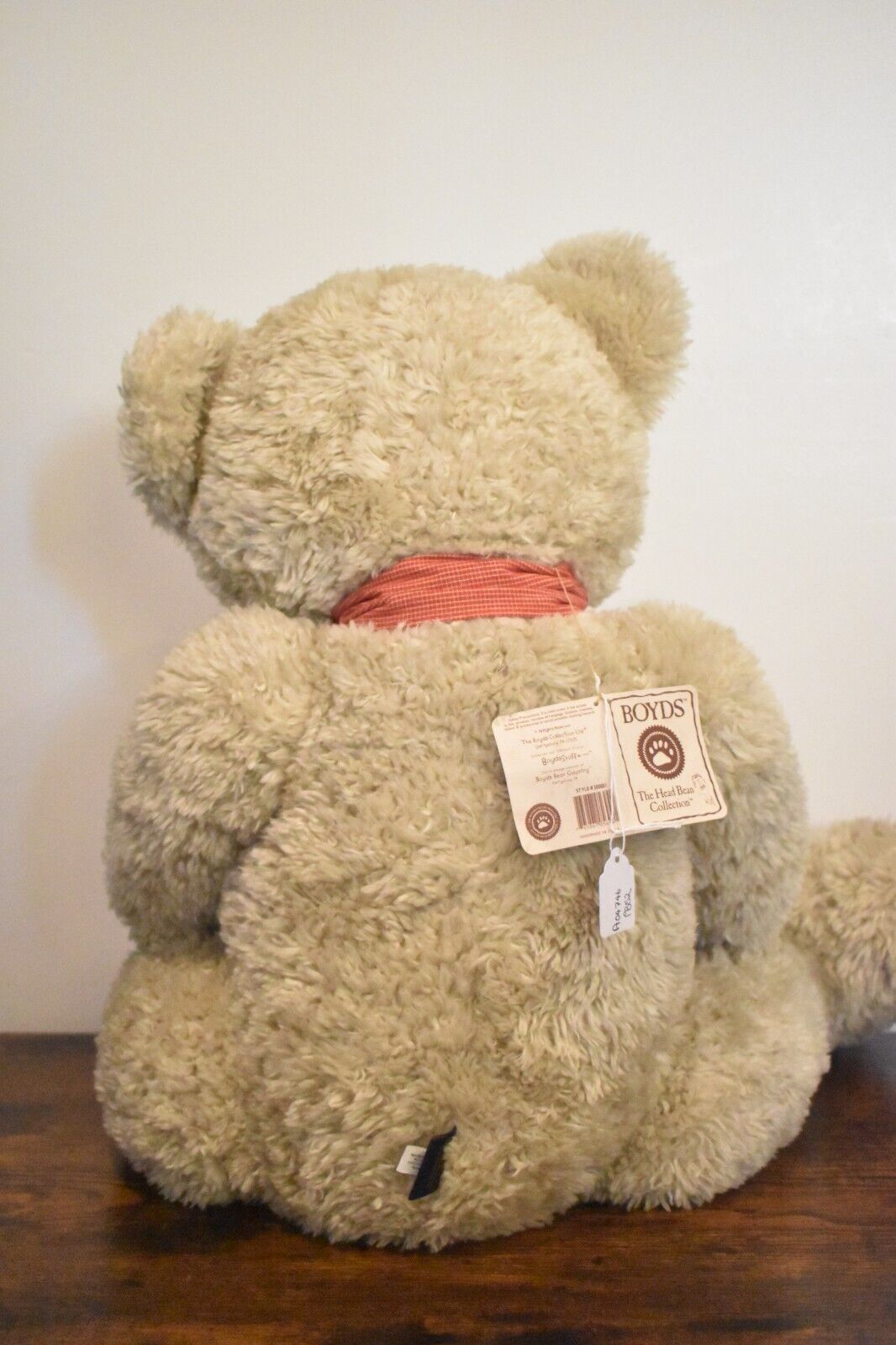 Boyds Harlan Large Cream Teddy Bear – Plush Soft Toy – Retired & Tagged