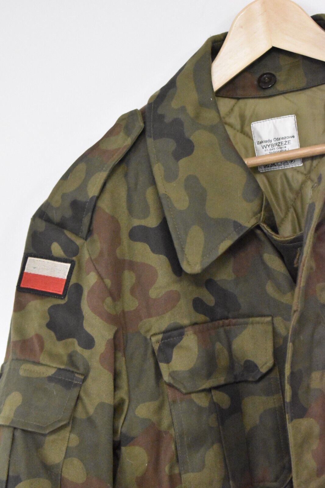 Polish Army WZ93 Pantera Woodland Camo Jacket Parka – Removable Liner, Chest 44"