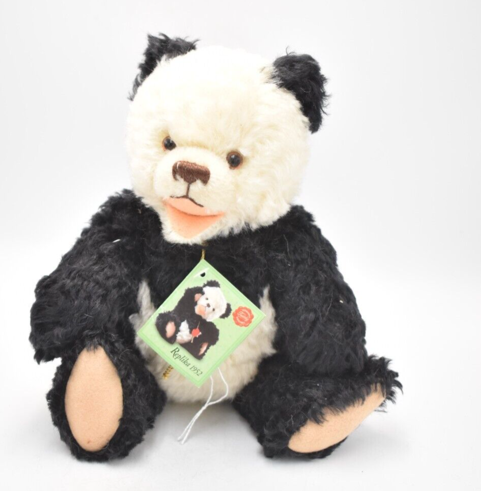 Hermann Replica 1952 Panda Teddy Bear – Retired & Tagged, Mohair