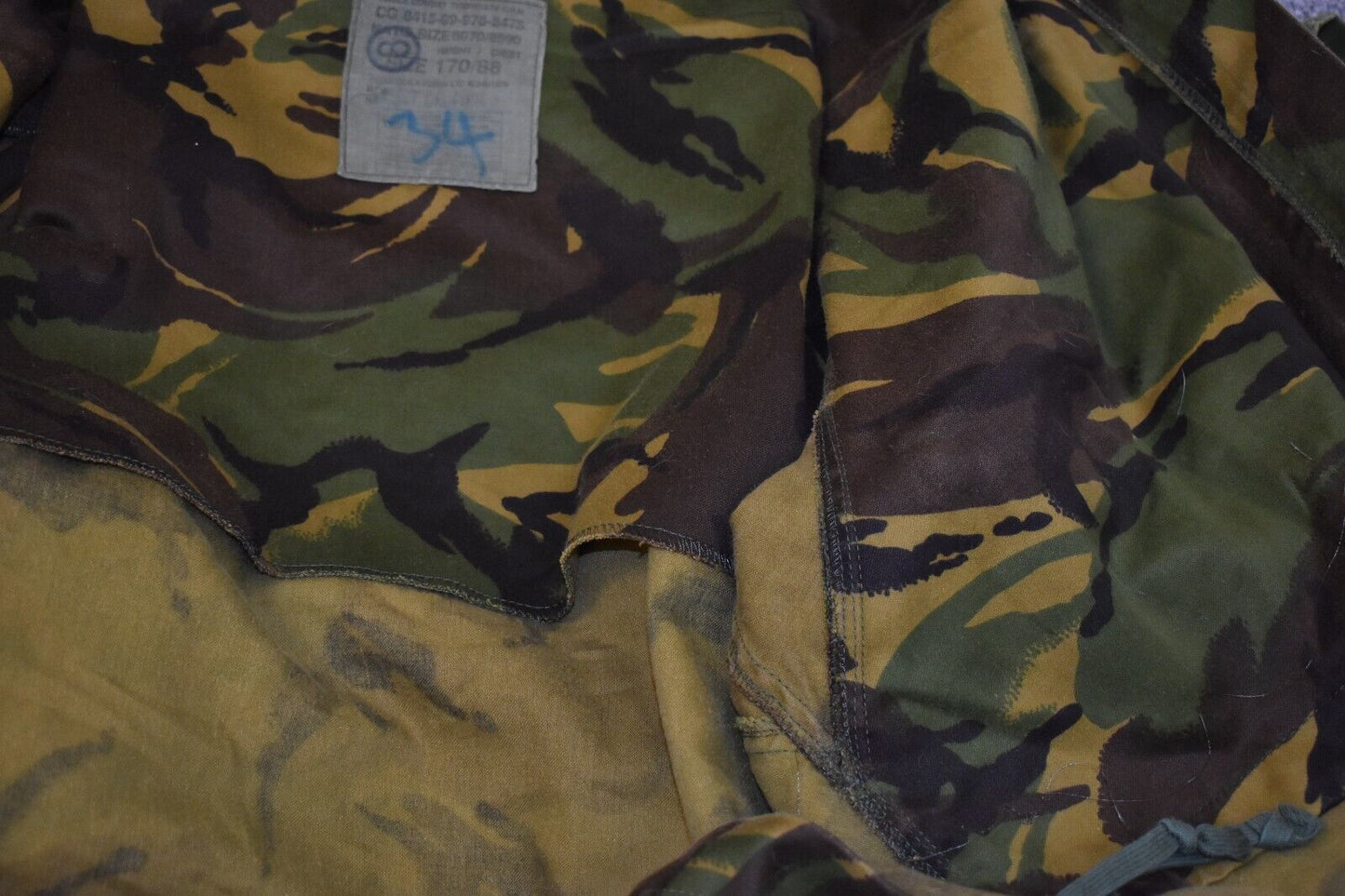 British Army 94 Pattern Temperate Combat Jacket Smock – 170/88, Chest 40"