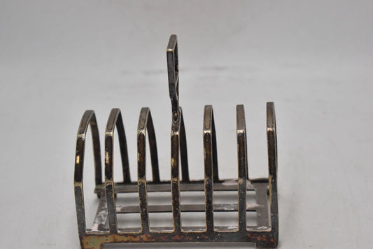 Antique James Dixon & Sons Silver Plated Six Slice Toast Rack