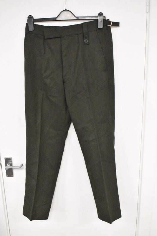British Army Men's Barrack Dress Trousers – Dark Green – W30" L29"