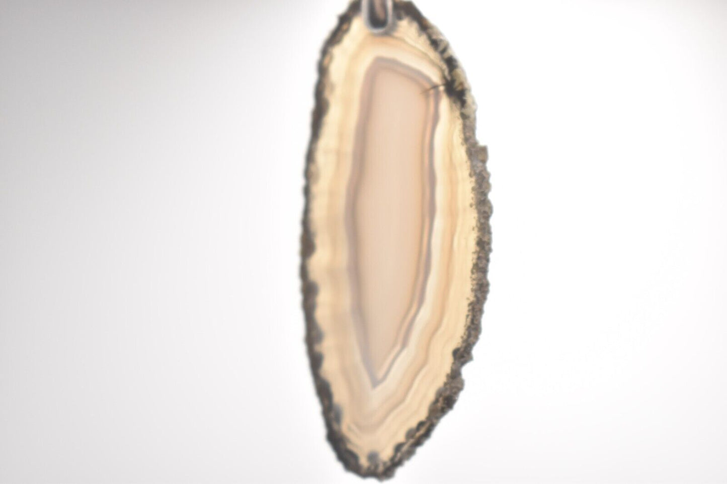 Vintage Sterling Silver 925 and Grey Agate Pendant