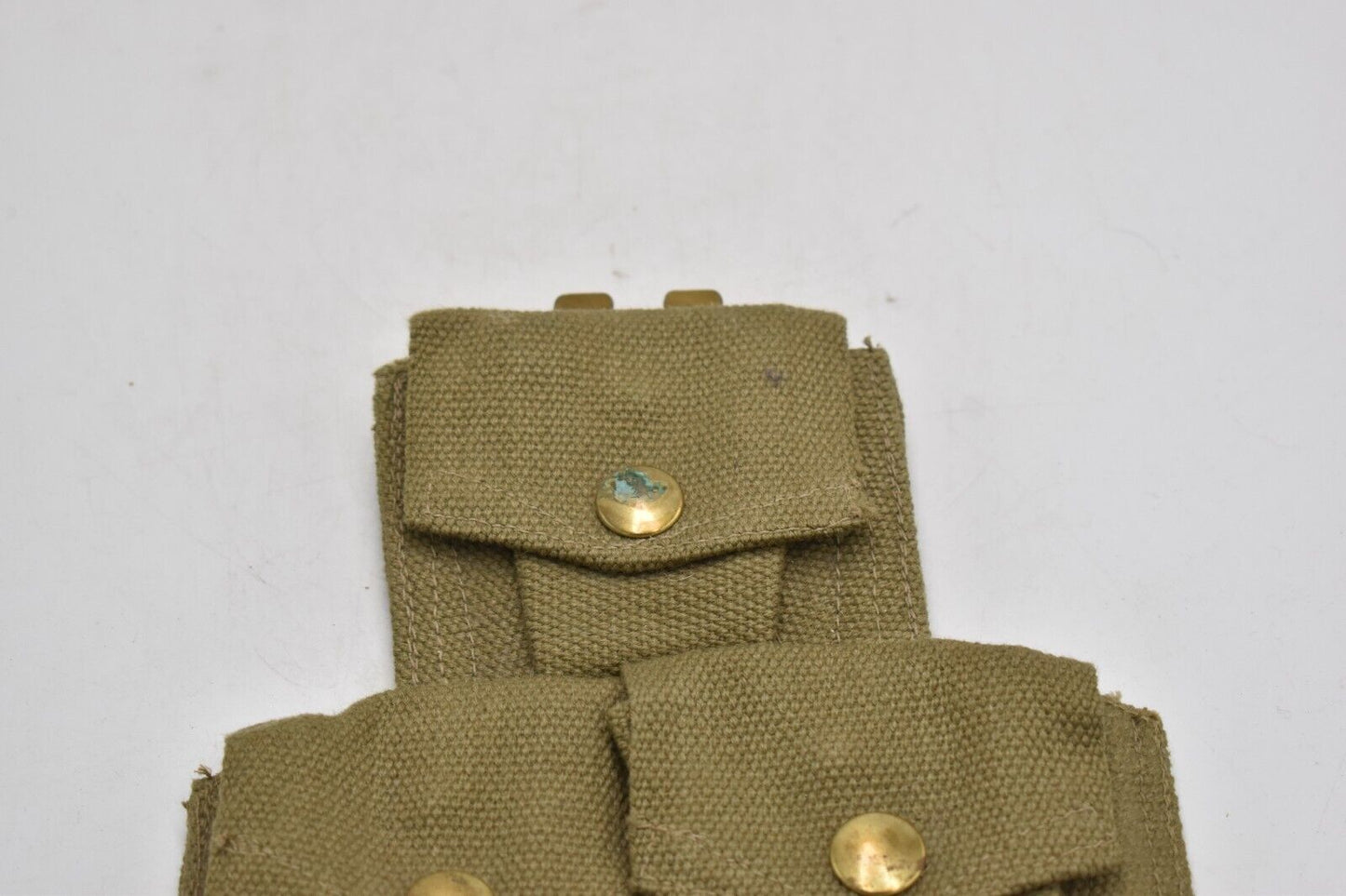 British Army WWII 37 Pattern Triple Ammunition Pouch – Lee Enfield, Dated 1943