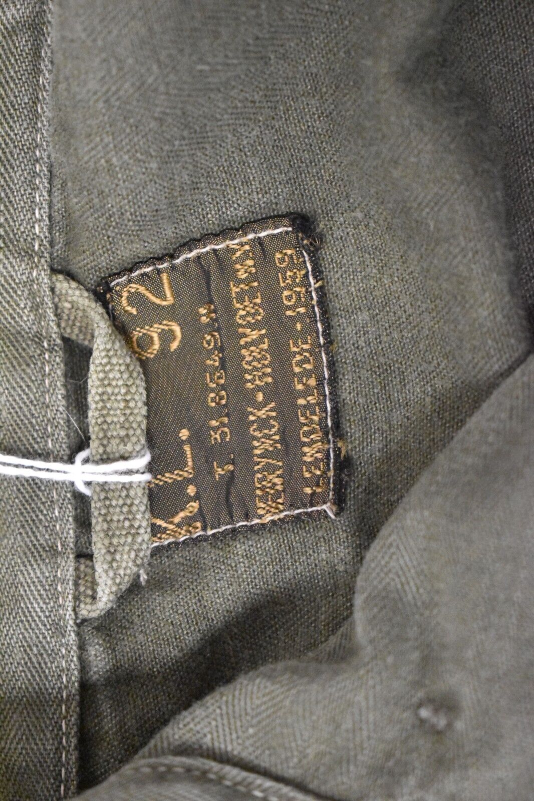 Vintage 1959 Dutch Army Fatigue Utility Shirt – Chest 38" – Authentic Military