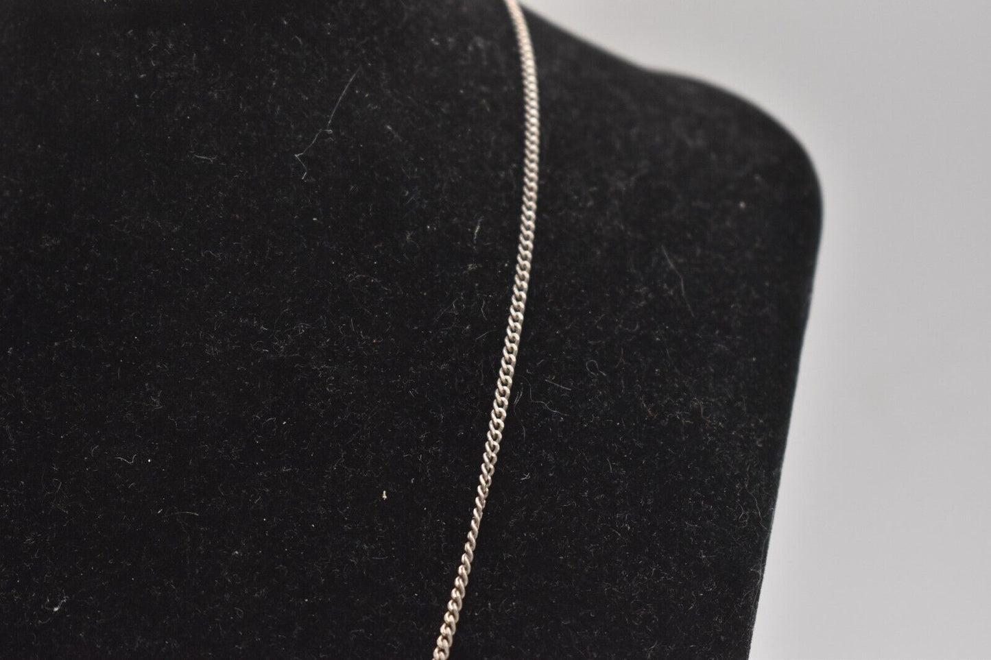 Vintage Sterling Silver 925 Curb Chain Necklace – 46cm